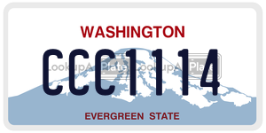 CCC1114  license plate in WA