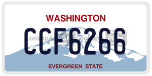 CCF6266  license plate in WA