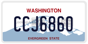 CCJ6860  license plate in WA