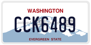 CCK6489  license plate in WA