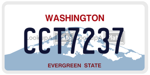 CCT7237  license plate in WA