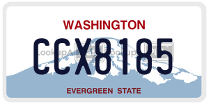 CCX8185  license plate in WA