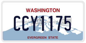 CCY1175 license plate in Washington