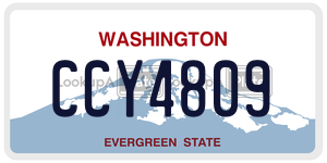 CCY4809 license plate in Washington