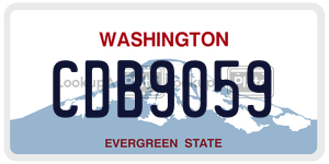 CDB9059  license plate in WA