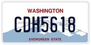 CDH5618  license plate in WA