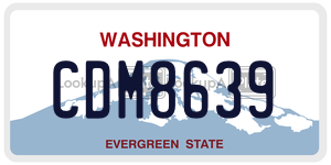 CDM8639  license plate in WA