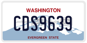 CDS9639  license plate in WA