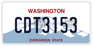 CDT3153  license plate in WA