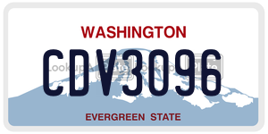 CDV3096  license plate in WA