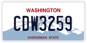 CDW3259  license plate in WA