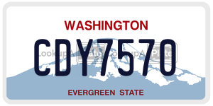 CDY7570  license plate in WA