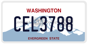 CEL3788  license plate in WA