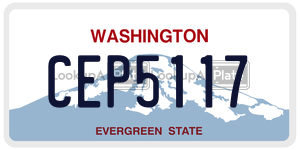 CEP5117  license plate in WA