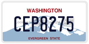 CEP8275 license plate in Washington