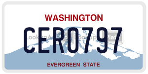 CER0797  license plate in WA