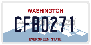 CFB0271  license plate in WA