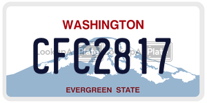 CFC2817 license plate in Washington