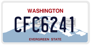 CFC6241 license plate in Washington