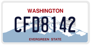 CFD8142  license plate in WA