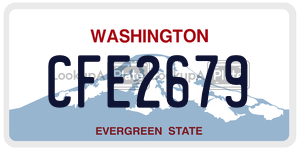 CFE2679 license plate in Washington