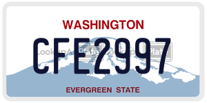 CFE2997 license plate in Washington