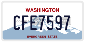 CFE7597  license plate in WA