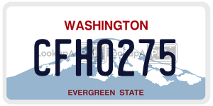 CFH0275  license plate in WA