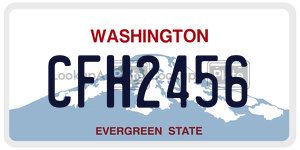 CFH2456  license plate in WA
