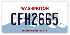 CFH2665  license plate in WA