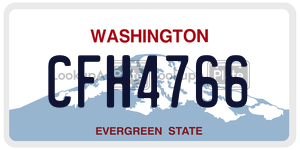 CFH4766  license plate in WA