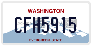 CFH5915  license plate in WA