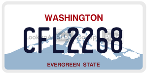 CFL2268  license plate in WA