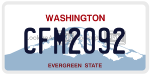 CFM2092  license plate in WA