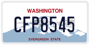 CFP8545 license plate in Washington