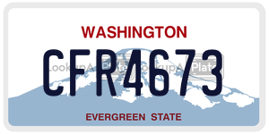 CFR4673  license plate in WA