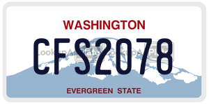 CFS2078  license plate in WA