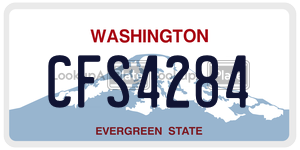 CFS4284  license plate in WA