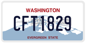 CFT1829  license plate in WA
