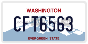 CFT6563  license plate in WA