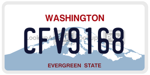 CFV9168  license plate in WA