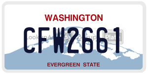 CFW2661 license plate in Washington