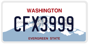 CFX3999  license plate in WA