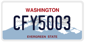 CFY5003  license plate in WA