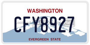 CFY8927  license plate in WA