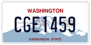 CGE1459  license plate in WA