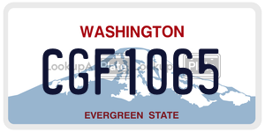 CGF1065  license plate in WA