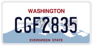 CGF2835  license plate in WA