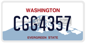 CGG4357  license plate in WA