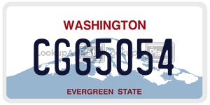 CGG5054  license plate in WA